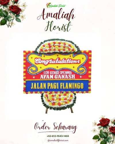 Bunga Papan Congratulation di Kemirirejo